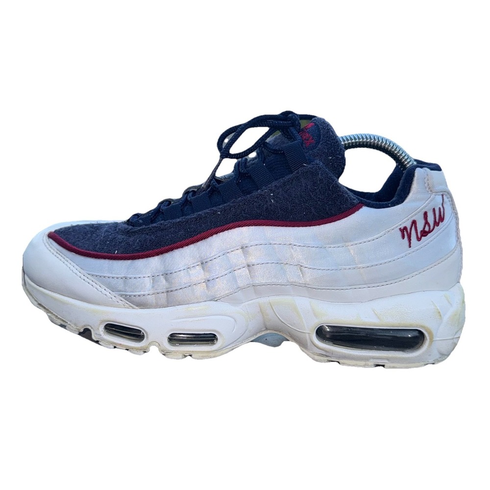 Nike Air Max 95 LX White/Blackened Blue-Red Crush US Women 9 AA1103-100